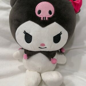 Cute Plush Toy with Pink Accents